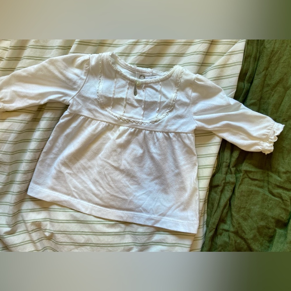 White Long-Sleeve Baby Top (3 for $10)
